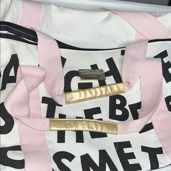 Benefit Pink and Black Travel Bag with Bold Design - Picture 3 of 7